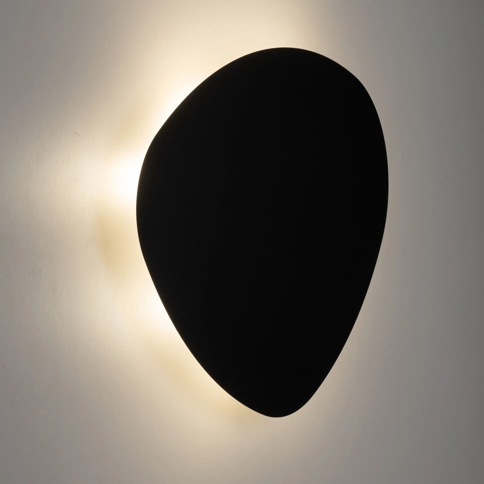 Wall light 2x8 W – stone shape, black, G9