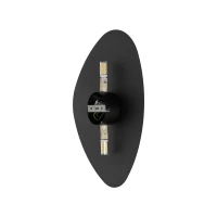 Wall light 2x8 W – stone shape, black, G9 - Image 8