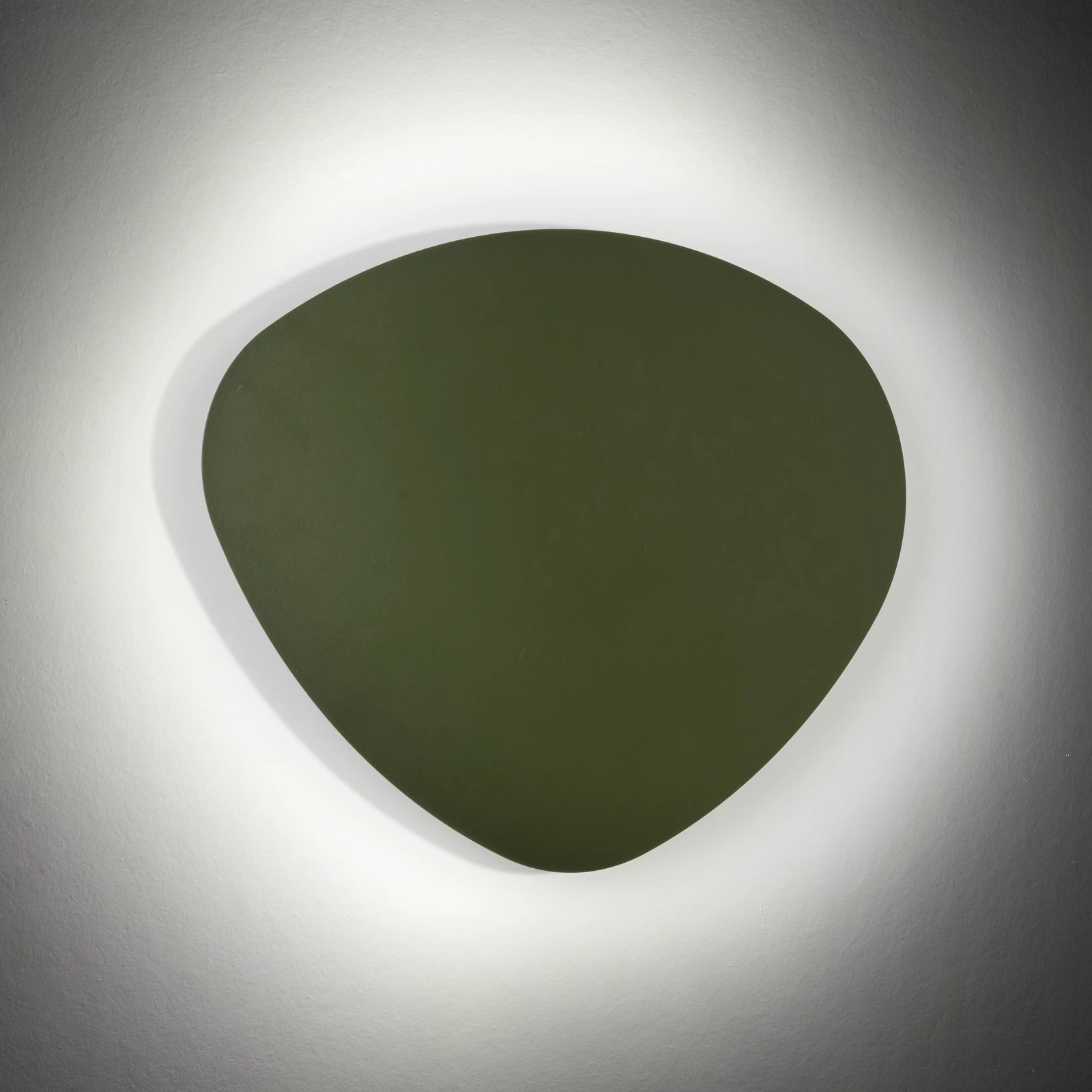 Wall light 3xG9 - stone shape, green, diffused glow