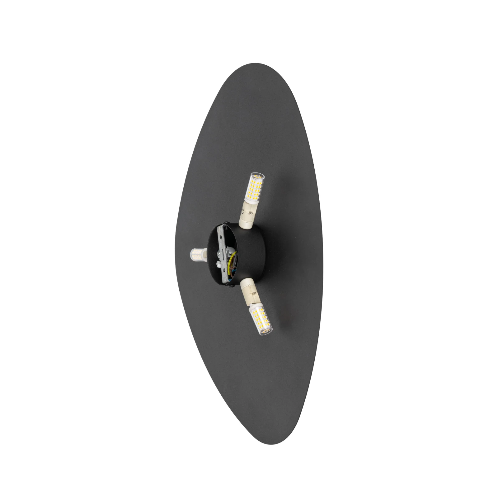 STONE sieninis šviestuvas 3x8 W, juodas, G9