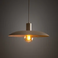 Pendant light 15 W – round, beige, E27 socket - Image 3