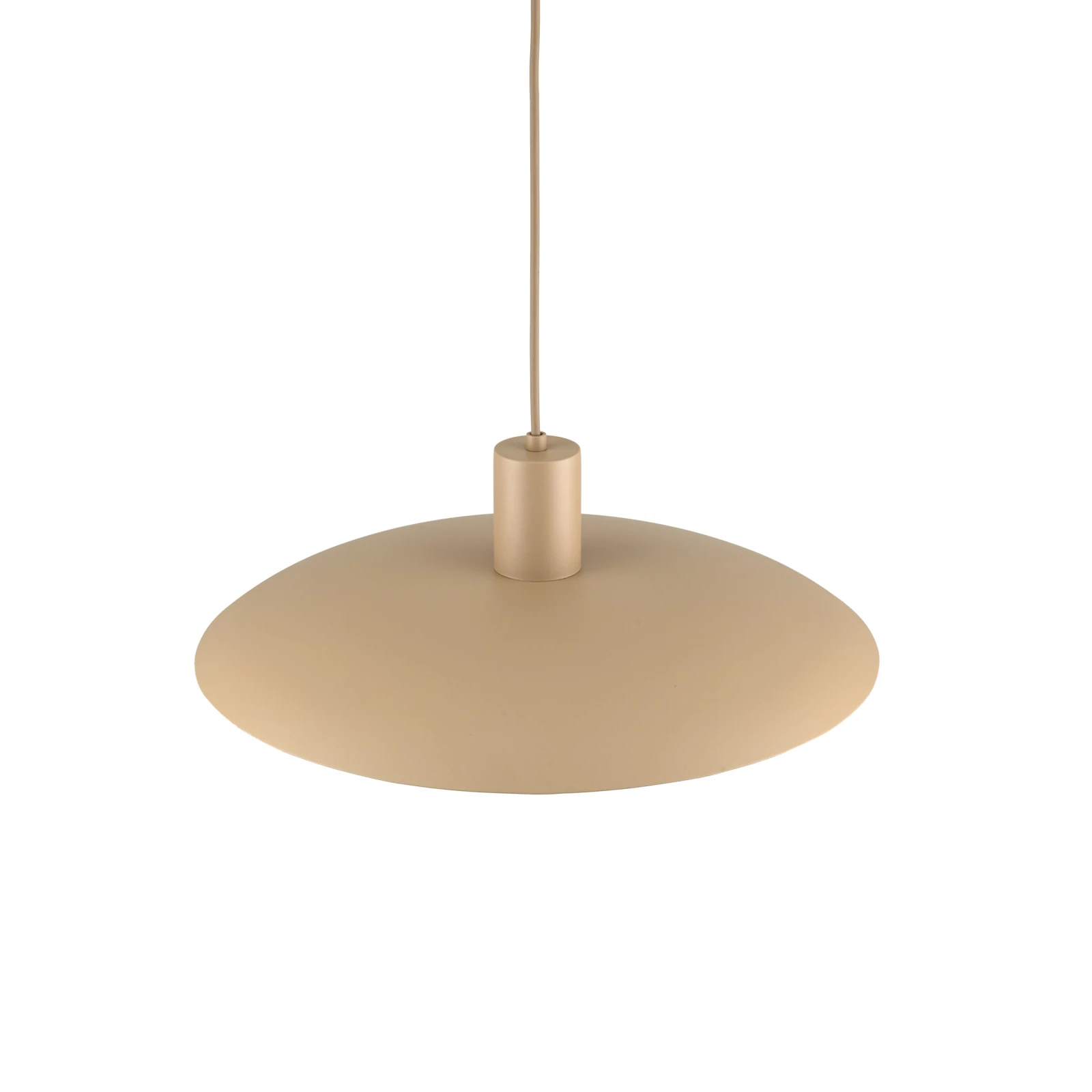 Pendant light 15 W – round, beige, E27 socket