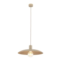 Pendant light 15 W – round, beige, E27 socket - Image 5