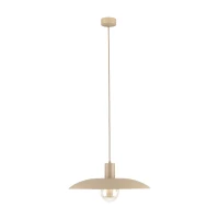 Pendant light 15 W – round, beige, E27 socket - Image 7