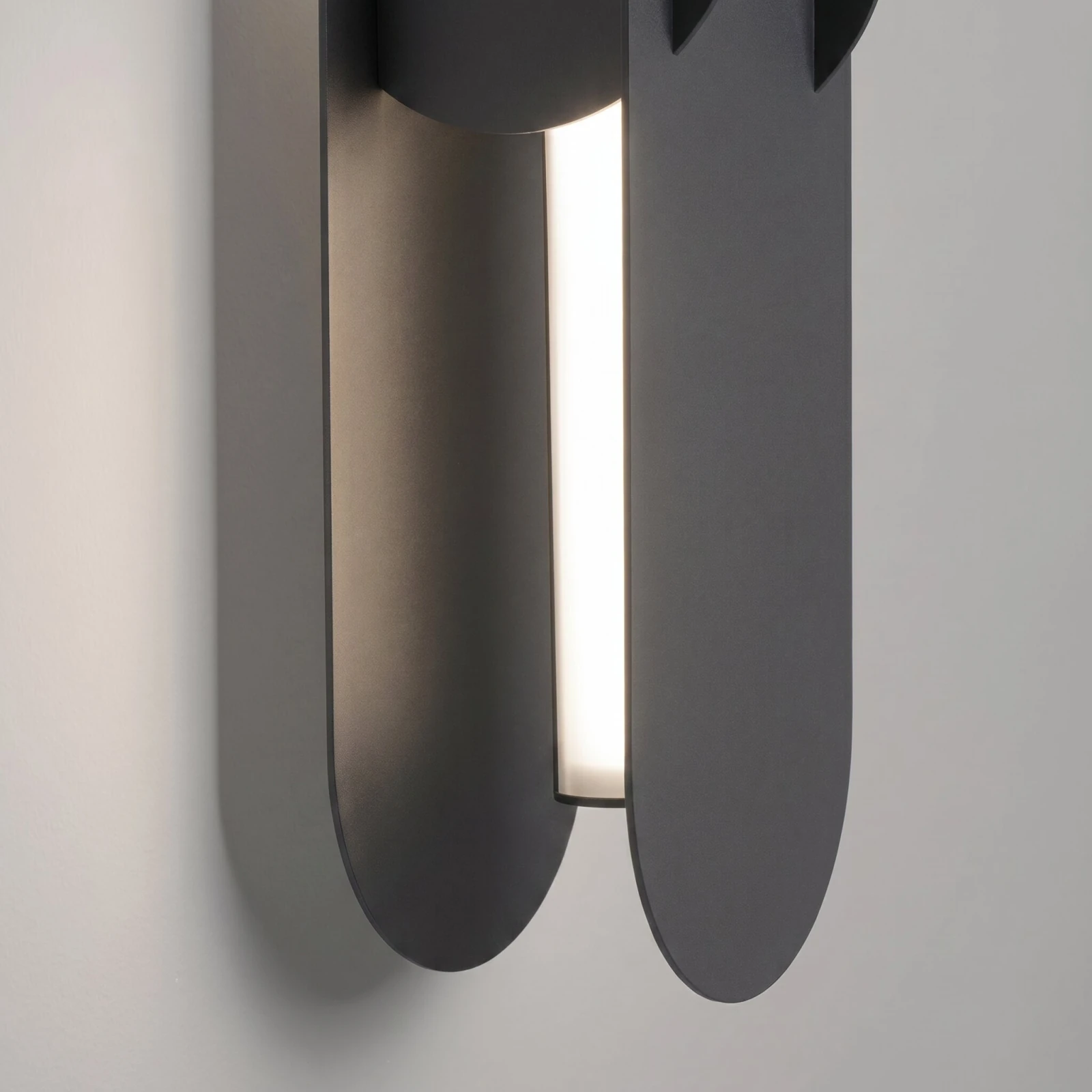 Wall lamp 91 cm – linear, black, DALI dimmable
