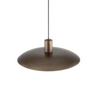 ASTRA 15 W pendant light – round brown E27 shade - Image 4