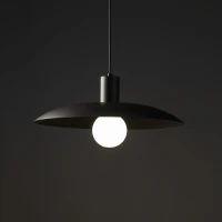 ASTRA 15 W pendant light – round brown E27 shade - Image 3