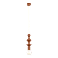 Pendant light E27 - slim tower shape, brick orange - Image 7