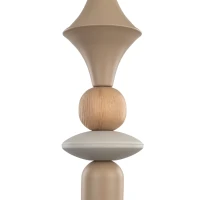 TOWER WOOD pakabinamas šviestuvas 1xE27, smėlio spalvos - Nuotrauka 4