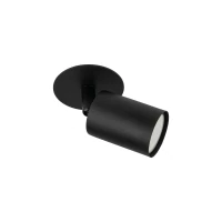 Recessed wall light 10 W – round, black, GU10 adjustable - Image 3