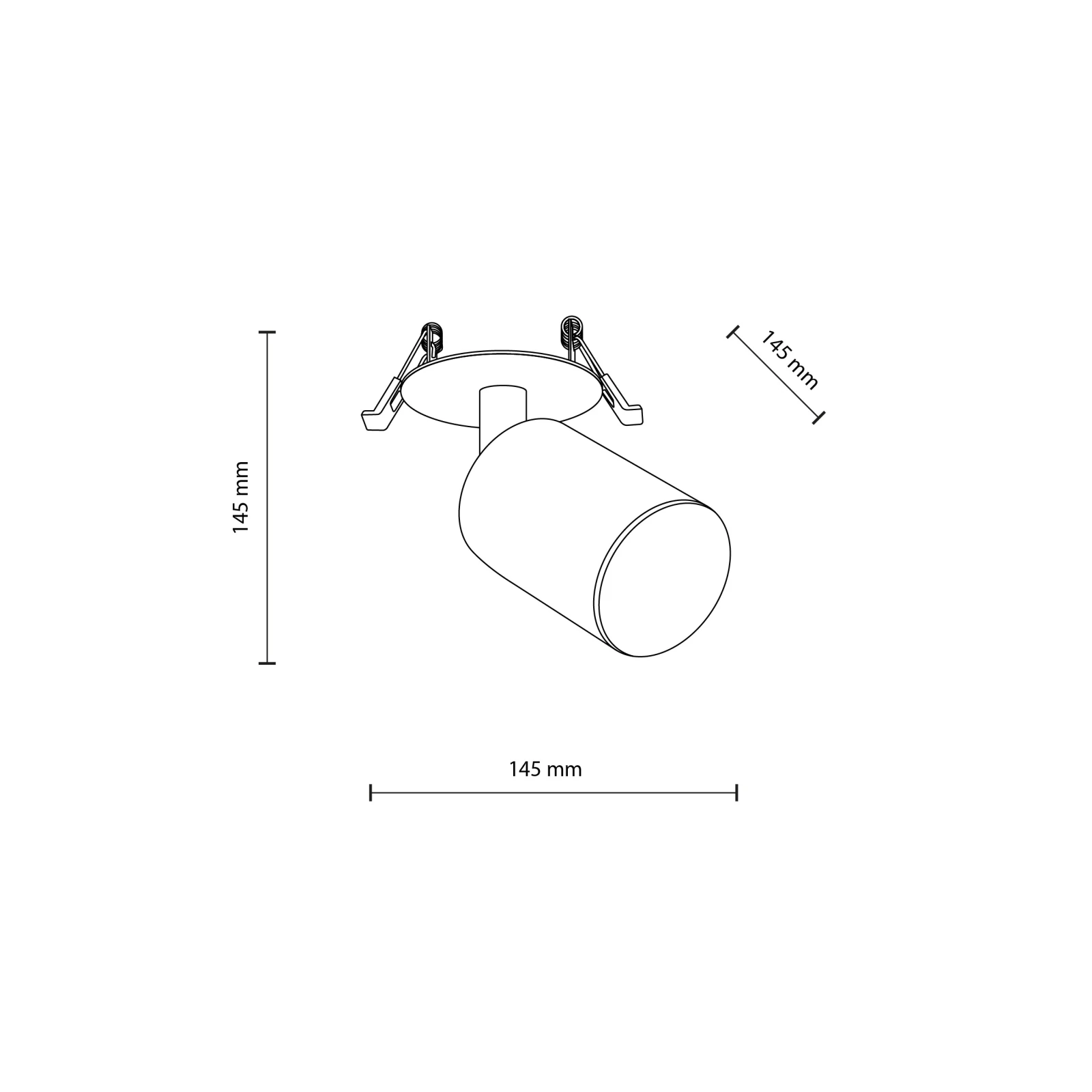 NEX 10 W wall light – white adjustable GU10 spotlight