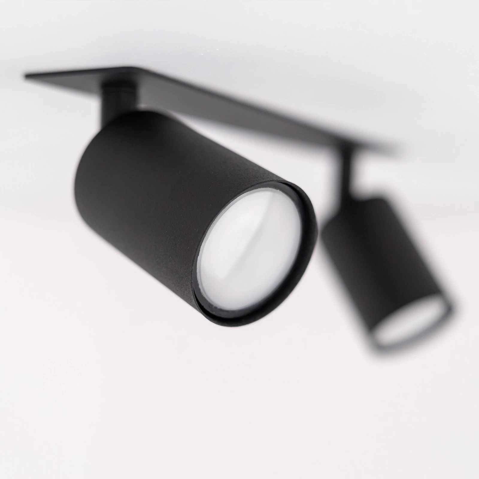 Recessed ceiling light 2 x 10 W – linear, black, GU10