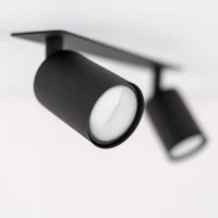 Recessed ceiling light 2 x 10 W – linear, black, GU10 - Image 3