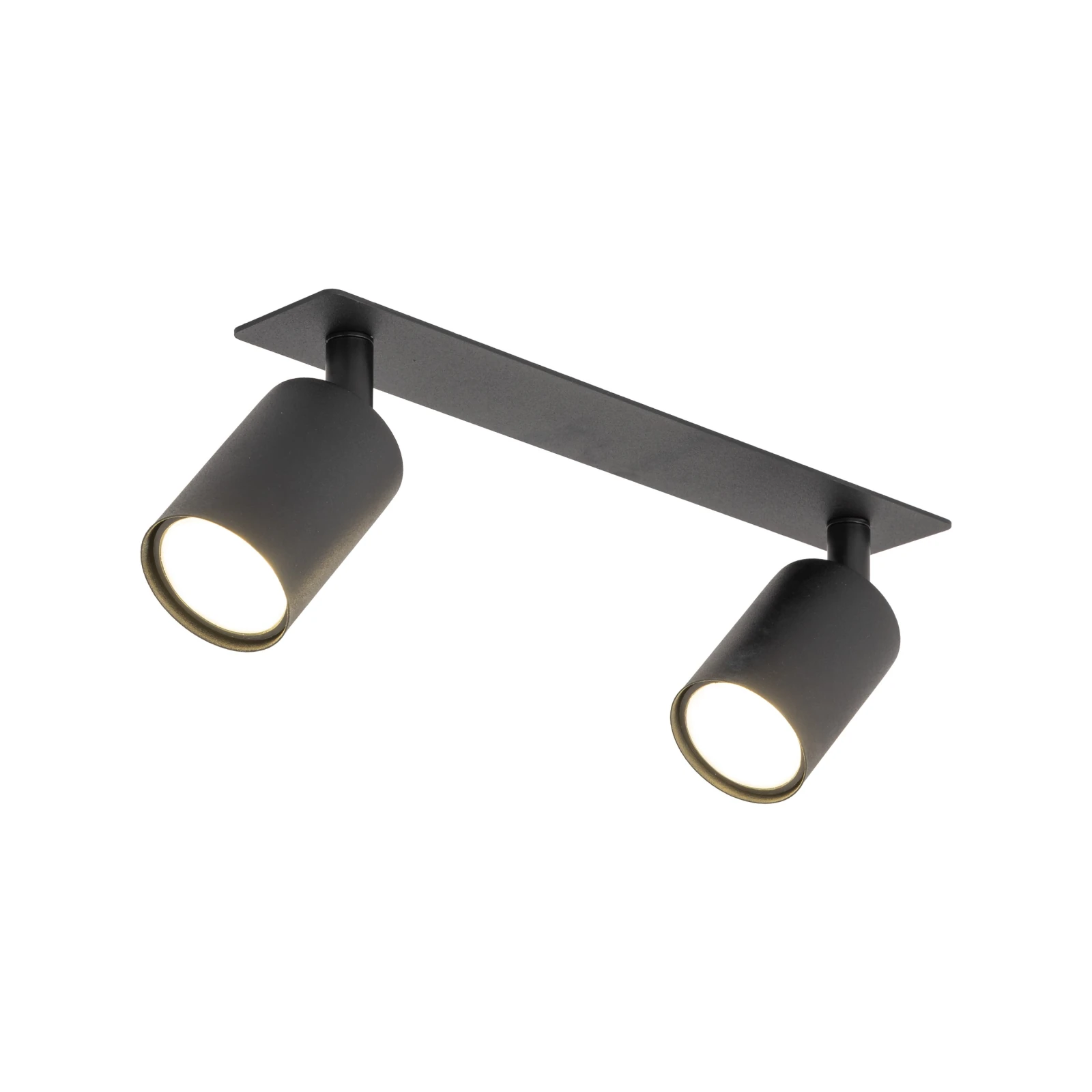 Recessed ceiling light 2 x 10 W – linear, black, GU10