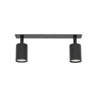 Recessed ceiling light 2 x 10 W – linear, black, GU10 - Image 6