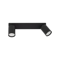 Recessed ceiling light 2 x 10 W – linear, black, GU10 - Image 7