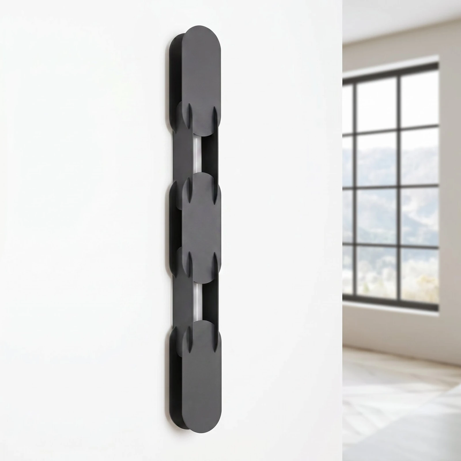 Wall lamp 91 cm – linear, black, DALI LED