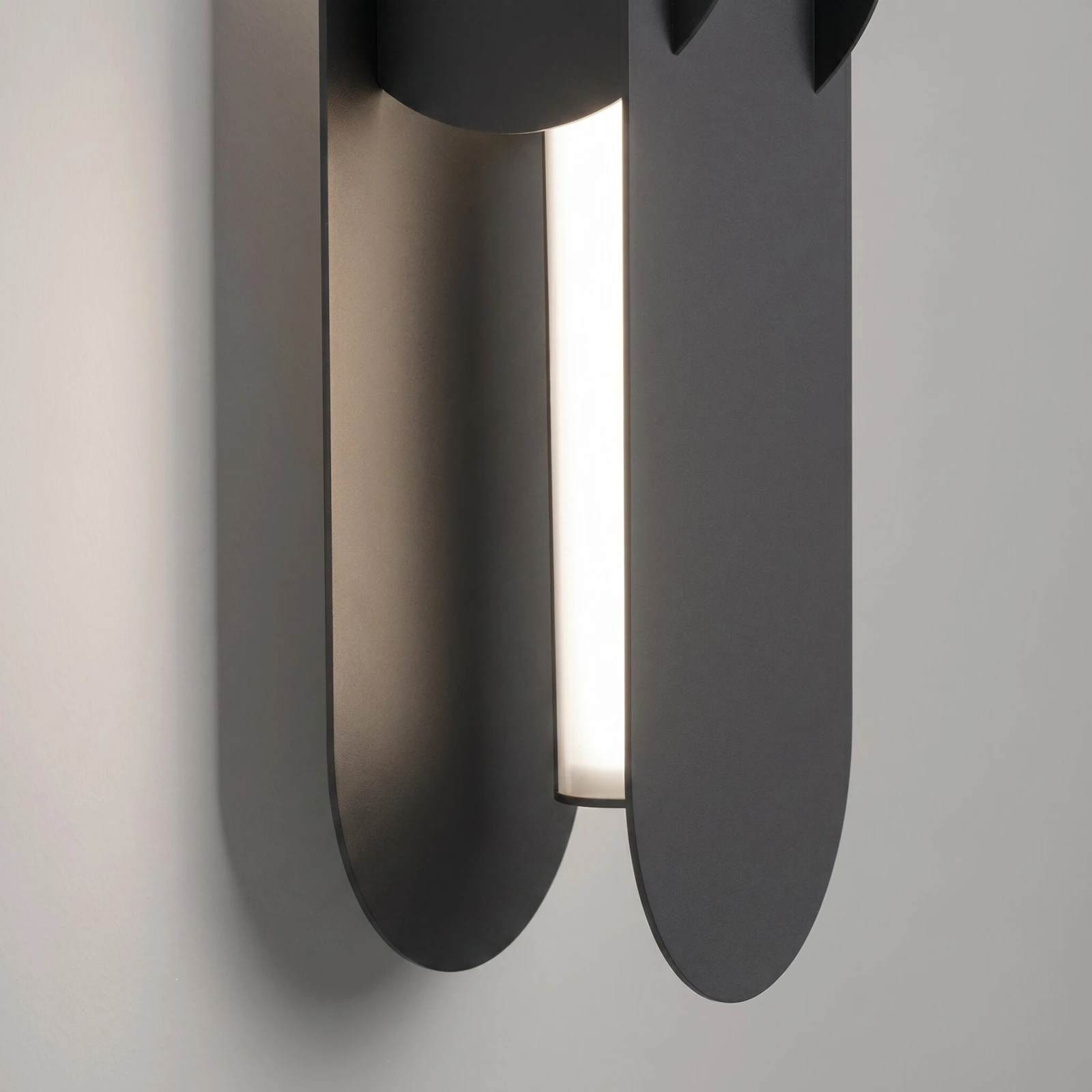 Wall lamp 91 cm – linear, black, DALI LED