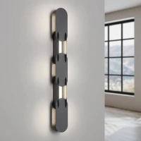Wall lamp 91 cm – linear, black, DALI LED - Image 1