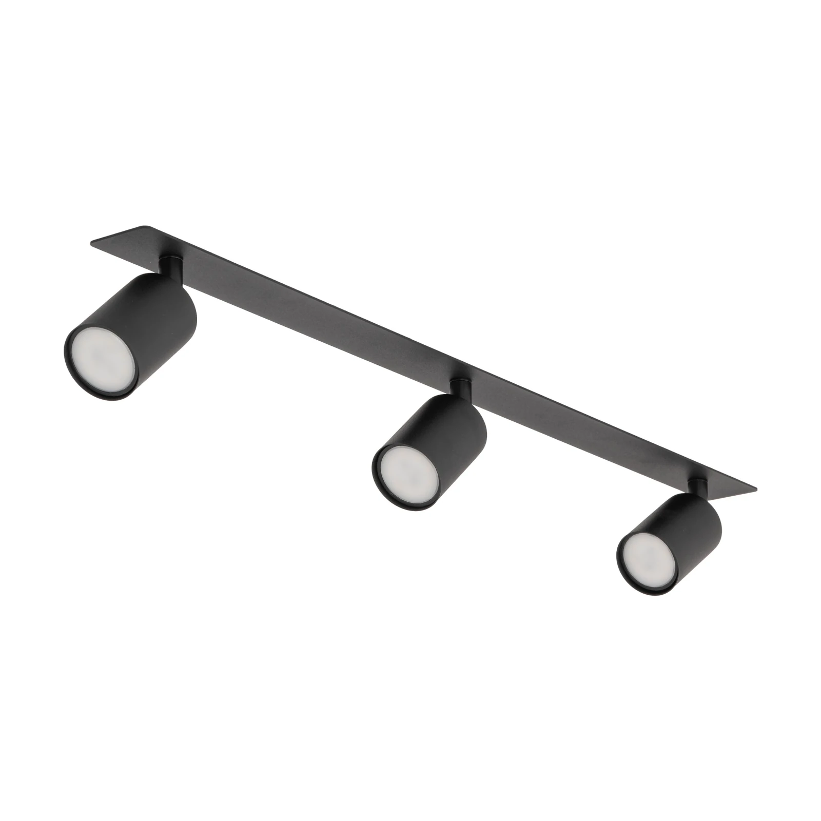 Recessed ceiling light NEX 3xGU10, black, adjustable