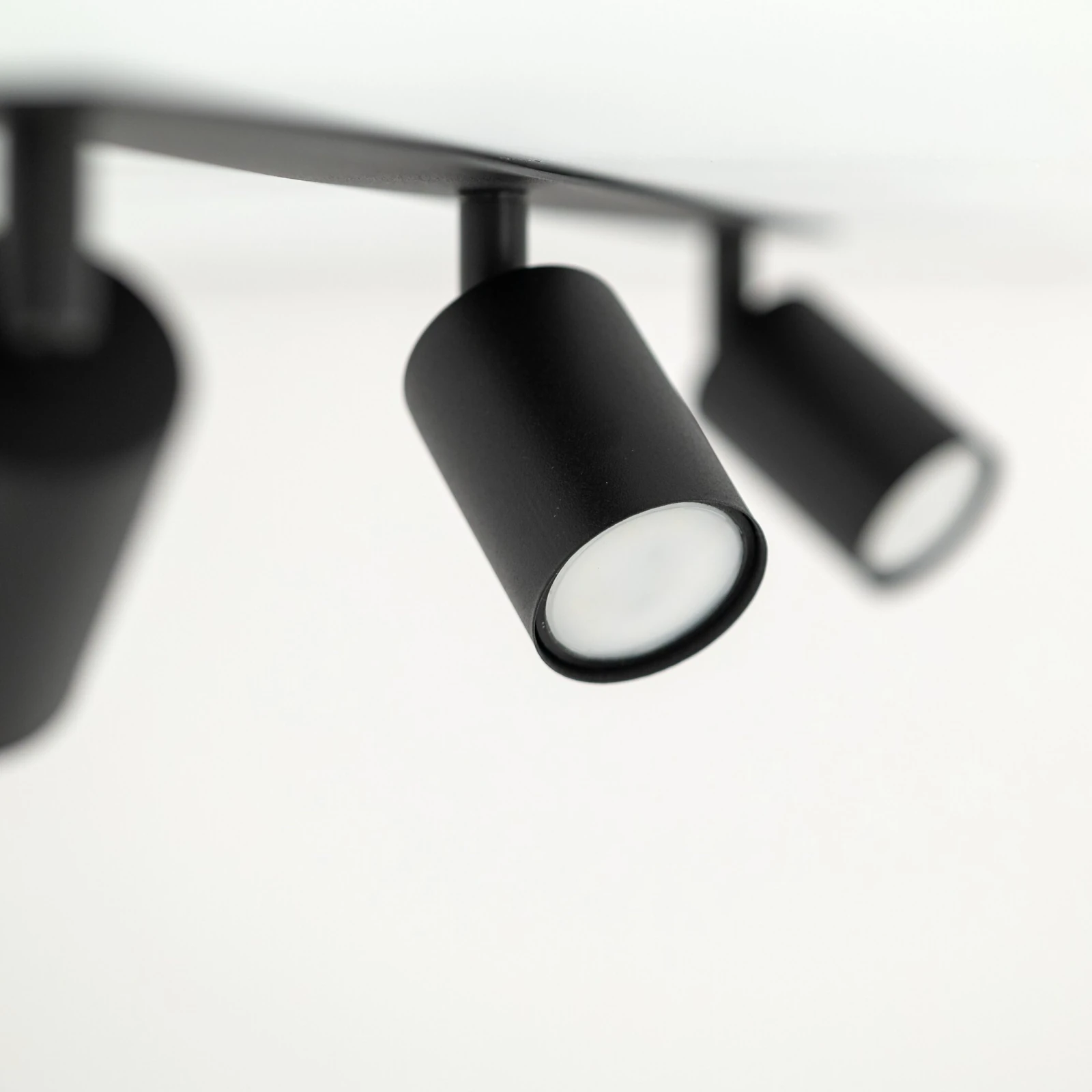 Recessed ceiling light NEX 3xGU10, black, adjustable