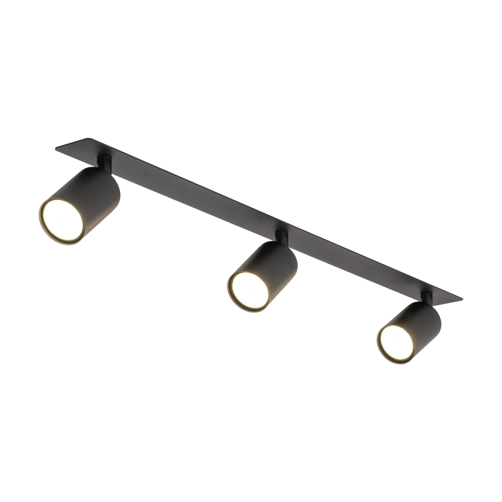 Recessed ceiling light NEX 3xGU10, black, adjustable