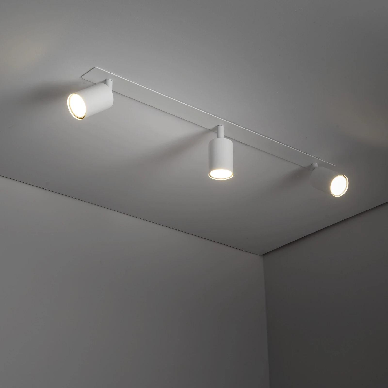 Recessed ceiling light NEX 3xGU10, white, adjustable