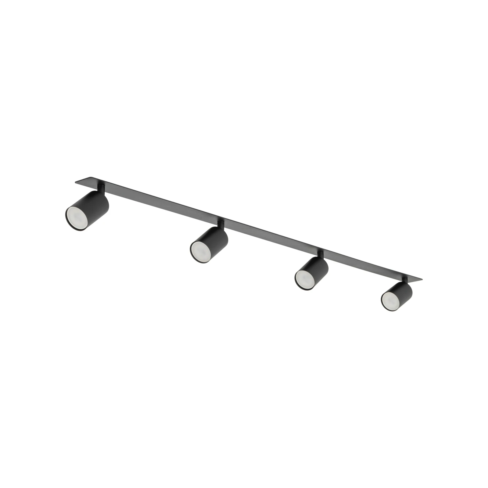 Recessed ceiling light NEX 4xGU10, black, adjustable