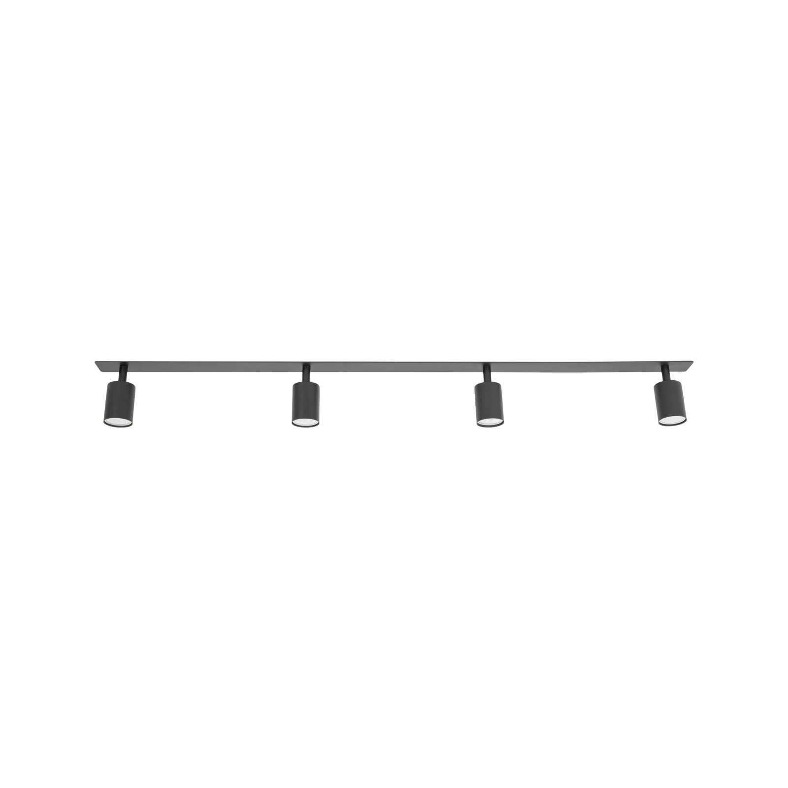 Recessed ceiling light NEX 4xGU10, black, adjustable