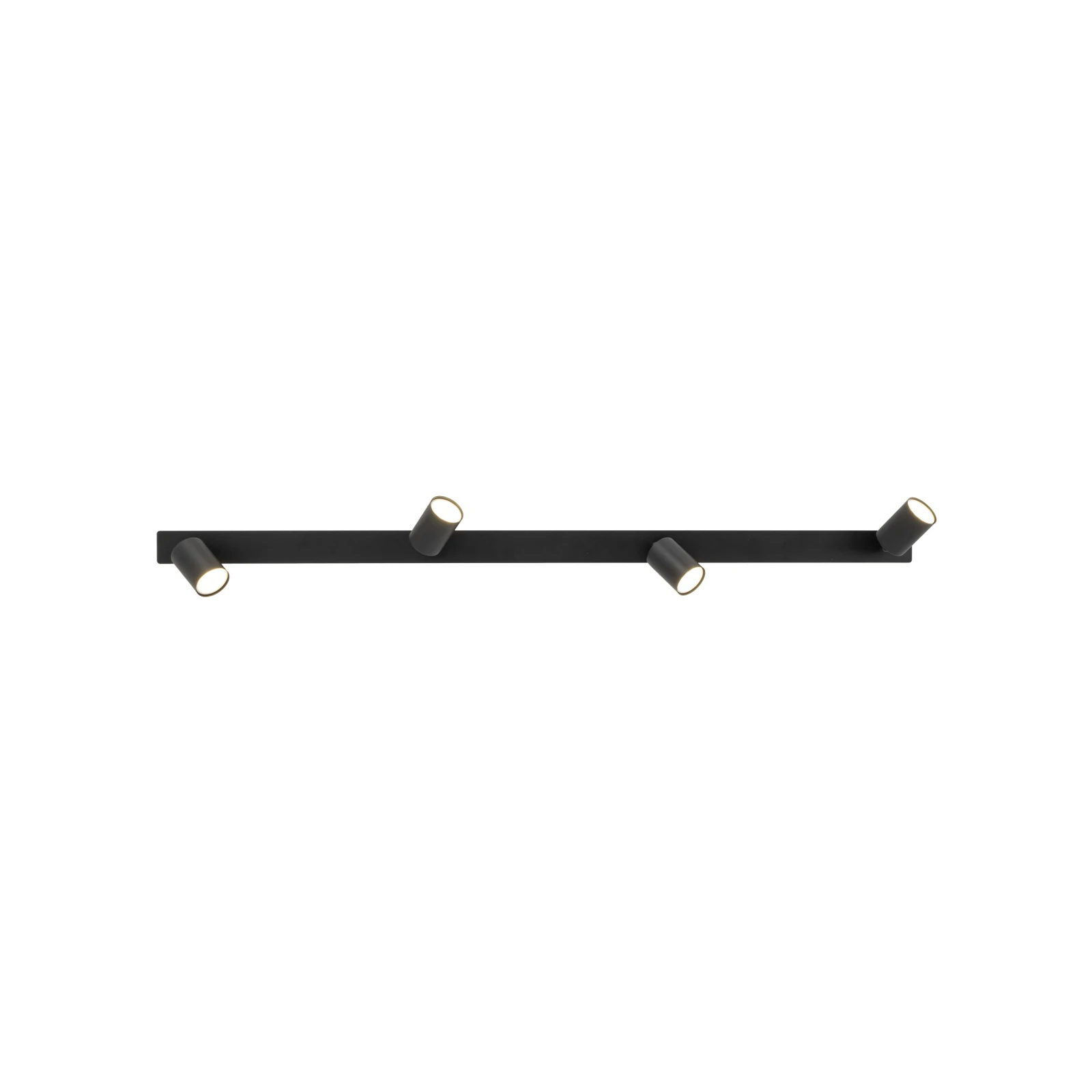 Recessed ceiling light NEX 4xGU10, black, adjustable
