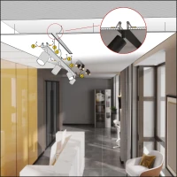 Recessed ceiling light NEX 4xGU10, black, adjustable - Image 4
