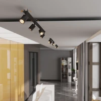 Recessed ceiling light NEX 4xGU10, black, adjustable - Image 5