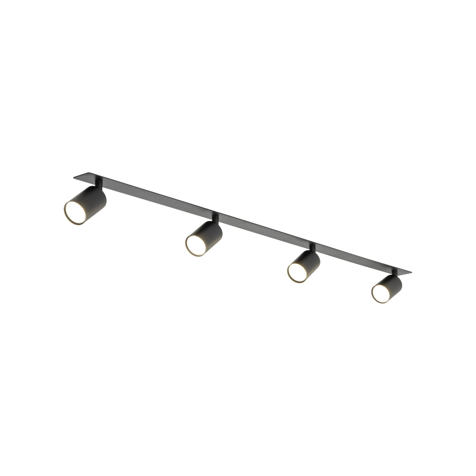 Recessed ceiling light NEX 4xGU10, black, adjustable