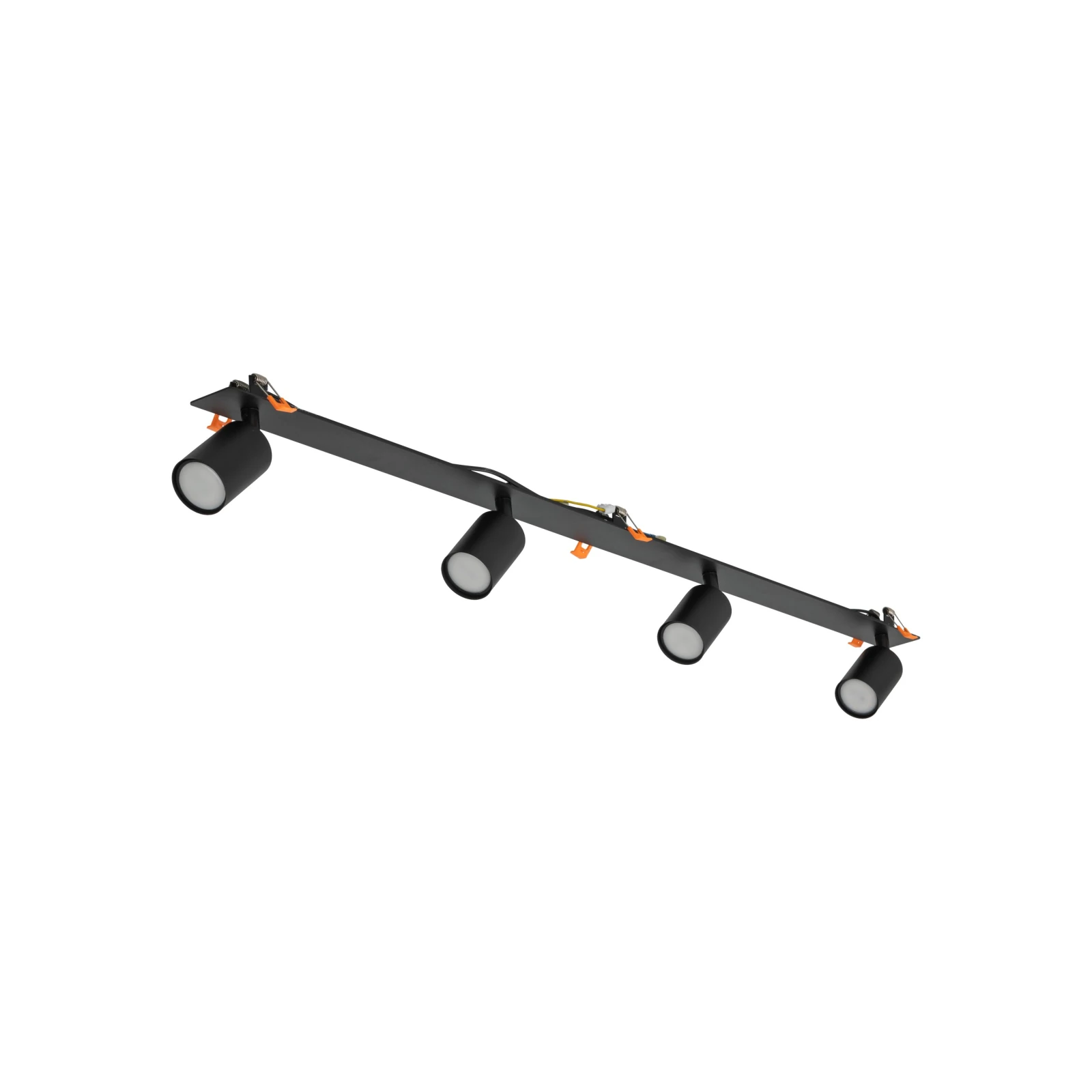 Recessed ceiling light NEX 4xGU10, black, adjustable