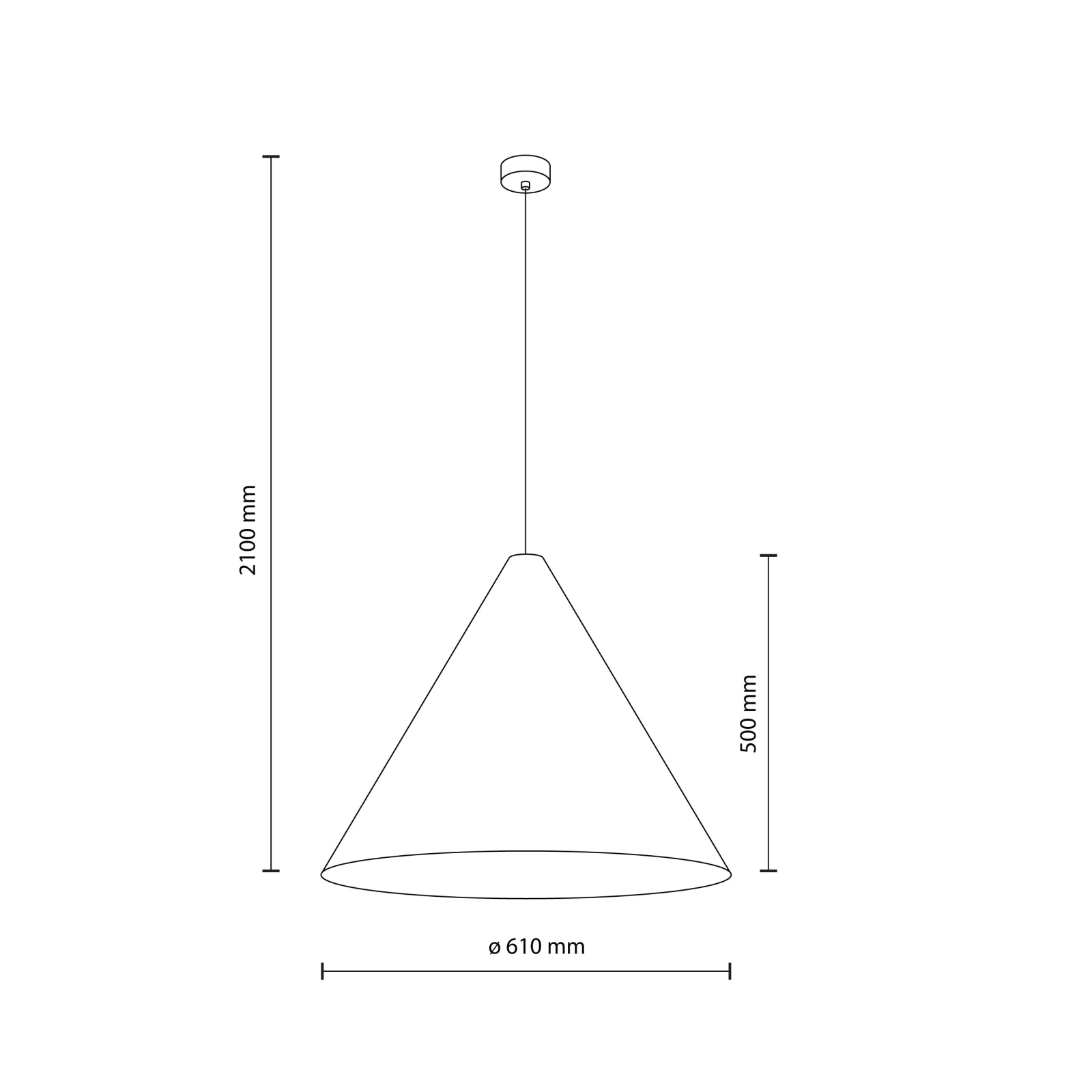 SOLIS WOOD 15 W pendant light – dark oak E27 cone