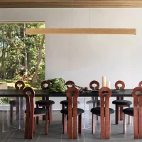 Pakabinamas LED šviestuvas PRIMA WOOD 24 W, natūralus medis - Nuotrauka 4