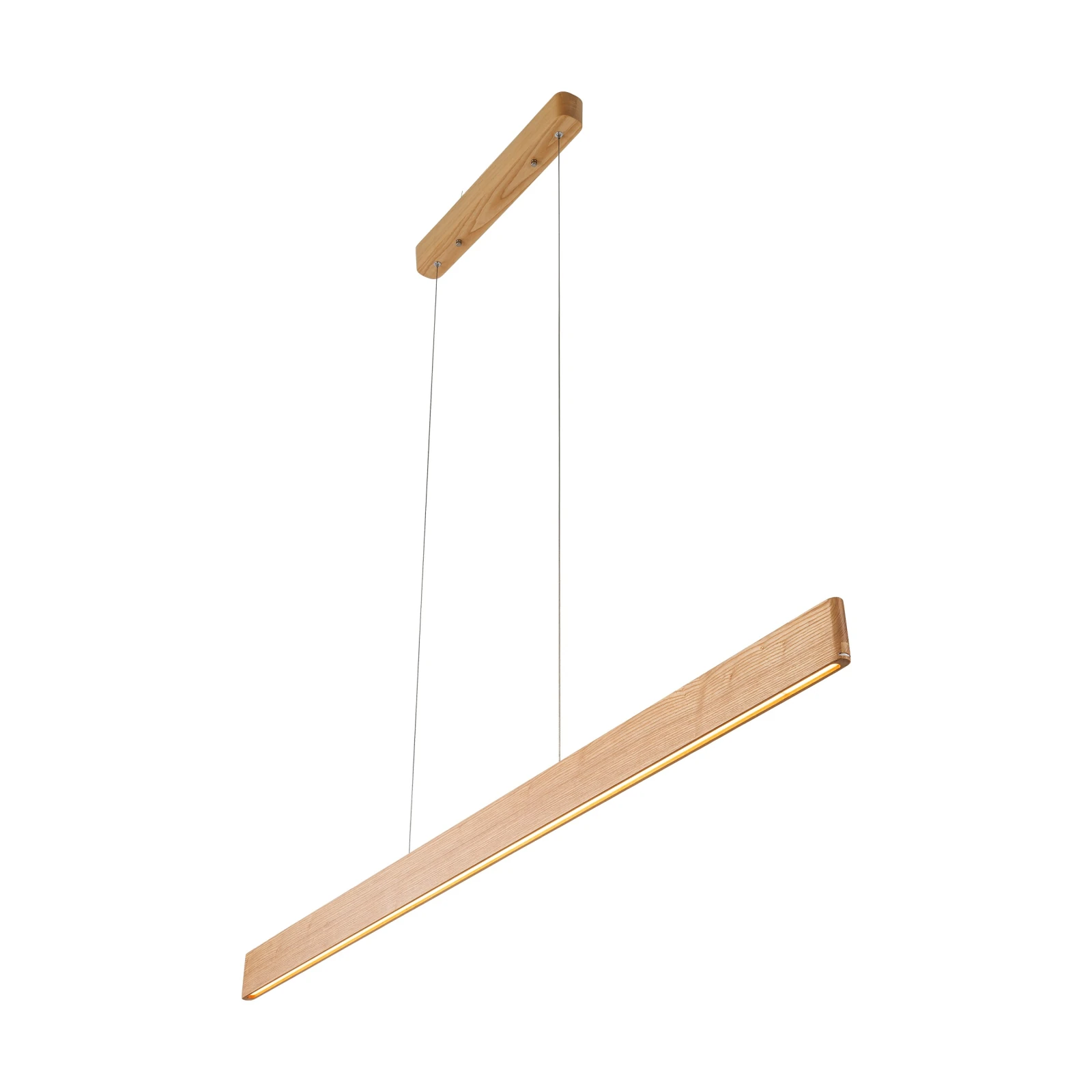 Pakabinamas LED šviestuvas PRIMA WOOD 24 W, natūralus medis