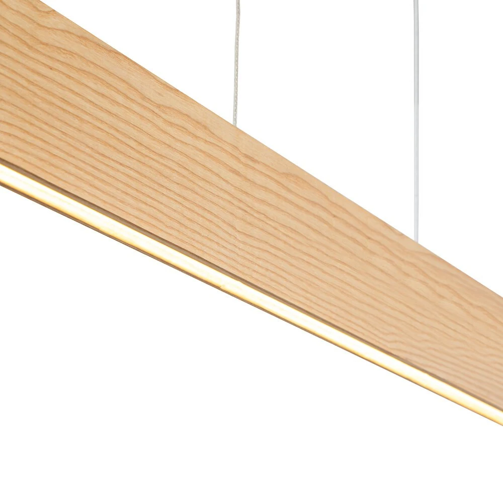 Pakabinamas LED šviestuvas PRIMA WOOD 24 W, natūralus medis