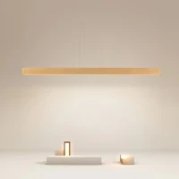 Pakabinamas LED šviestuvas PRIMA WOOD 24 W, natūralus medis - Nuotrauka 3