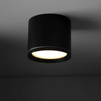 Ceiling light 11 W – cylindrical, black, GX53 - Image 3