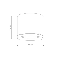 Ceiling light 11 W – cylindrical, white, GX53 - Image 8