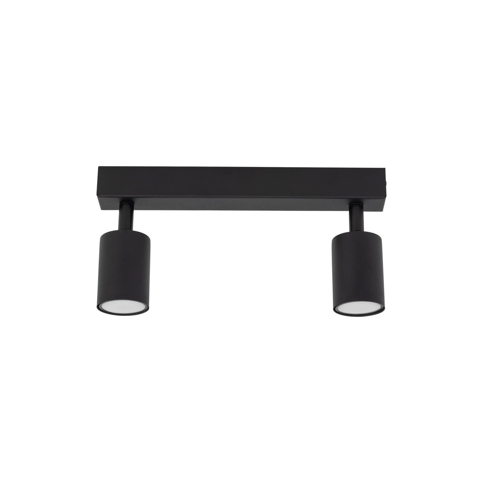 NEX ceiling light 2xGU10 – linear, black, adjustable