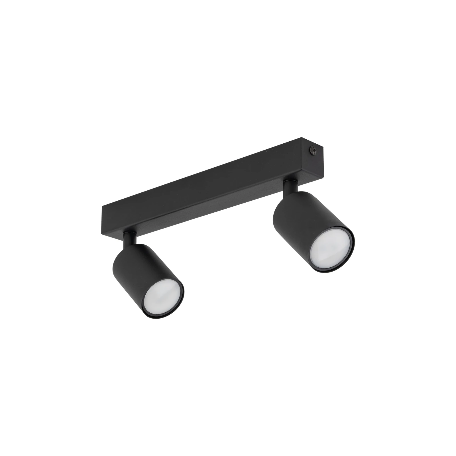 NEX ceiling light 2xGU10 – linear, black, adjustable