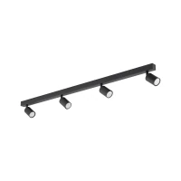 NEX ceiling light 4xGU10 – linear, black, adjustable - Image 1