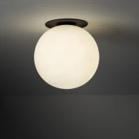 Wall light 1xG9 – round, black and white, recessed - Image 1