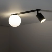 VOX lubinis šviestuvas 2xGU10/G9, juoda ir balta - Nuotrauka 1