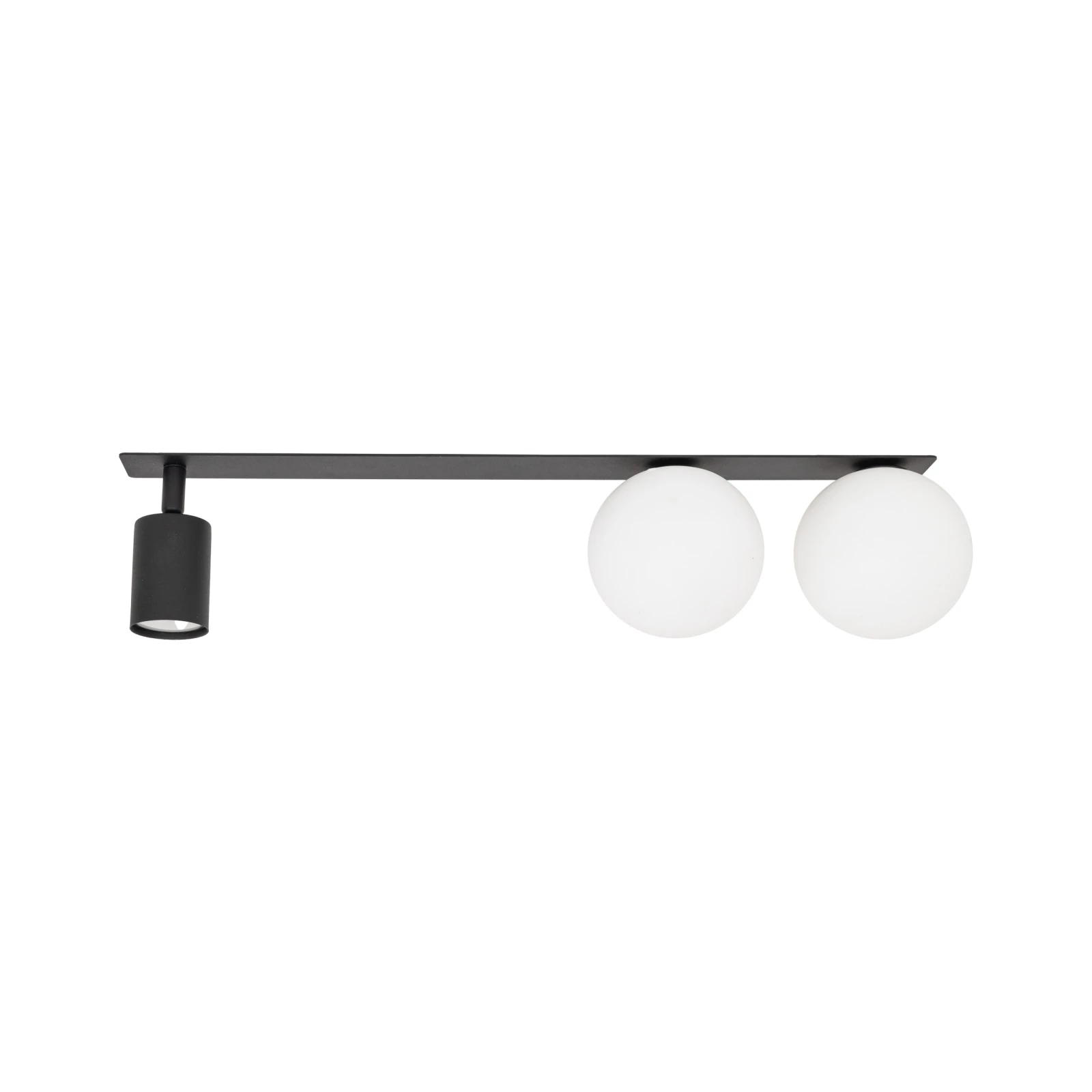 Ceiling light 3xGU10/G9 – linear, black and white, 57 cm