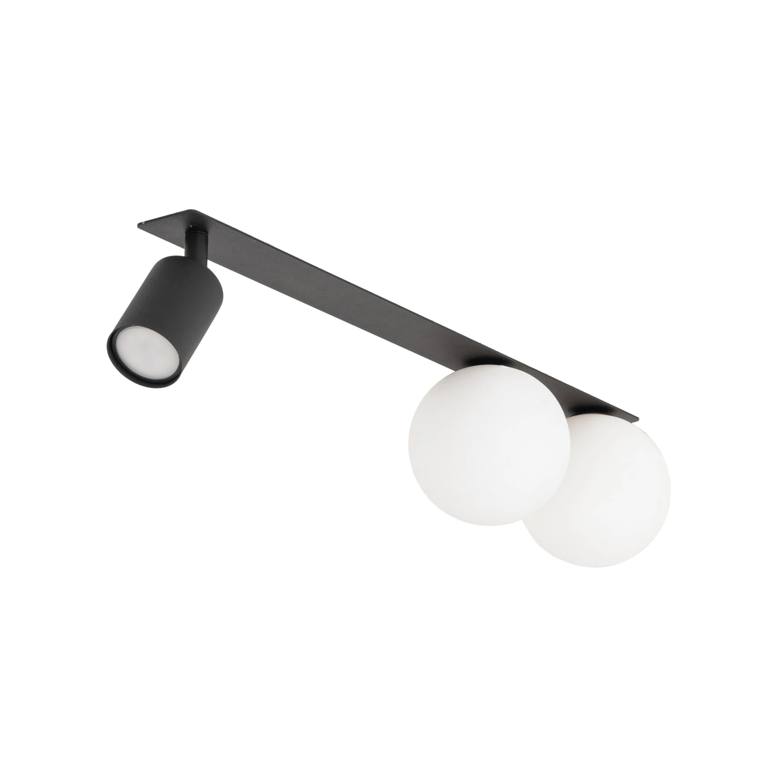 Ceiling light 3xGU10/G9 – linear, black and white, 57 cm