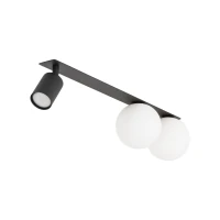 Ceiling light 3xGU10/G9 – linear, black and white, 57 cm - Image 1