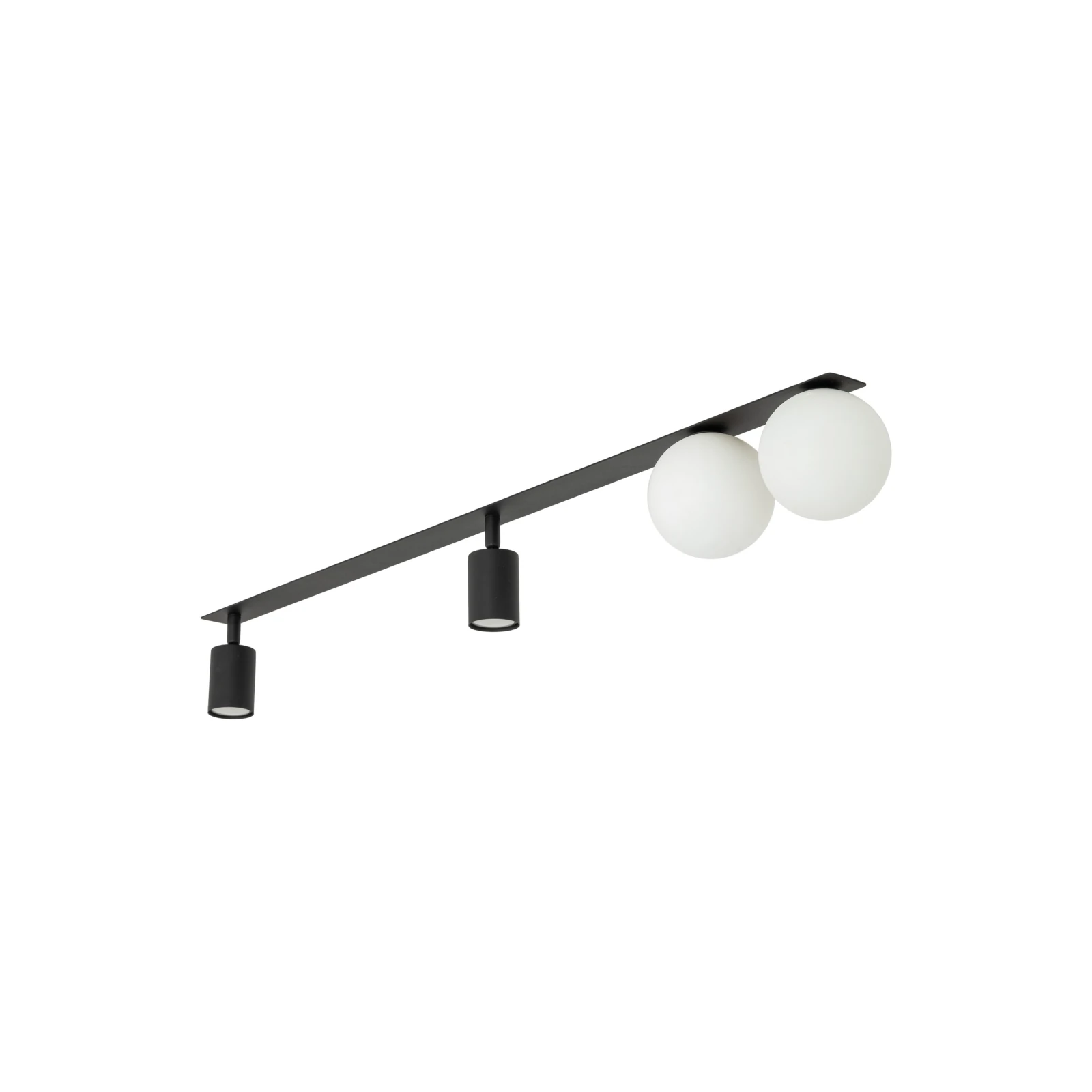 Ceiling light 4xGU10/G9 – linear, black and white, 102 cm